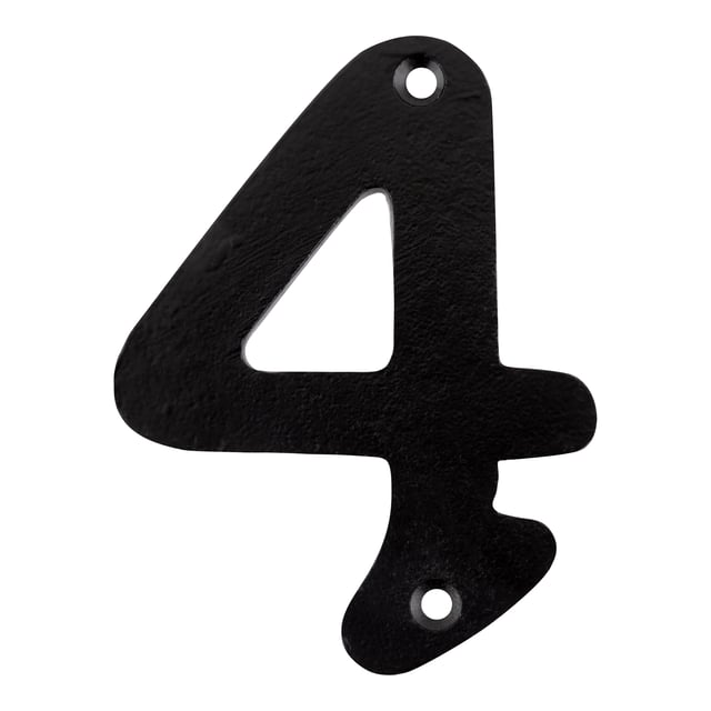 SEÑAL METÁLICA FORJA NÚMERO 4 1UD
