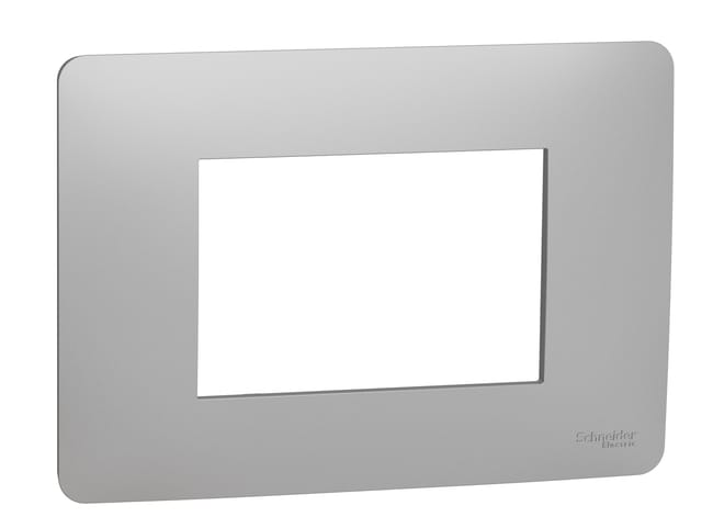 MARCO 3 MODULO CAJA RECTANGULAR SERIE NEW UNICA ALUMINIO - 1