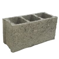 BLOQUE DE HORMIGÓN GRIS 50X25X12 CM - 1