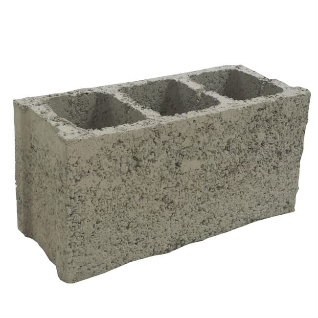 BLOQUE DE HORMIGÓN GRIS 50X25X12 CM - 1