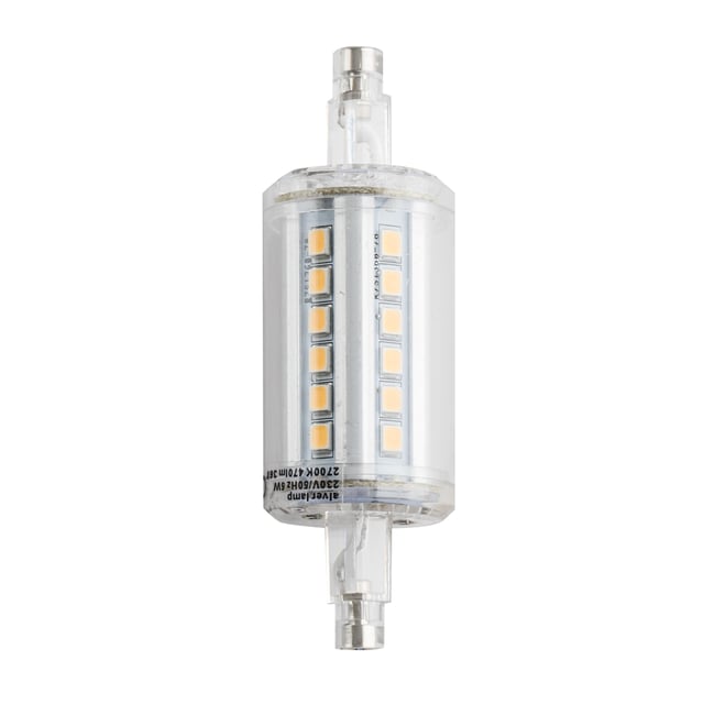 BOMBILLA LED LINEAL CORTA R7S 470LM 5W LUZ FRIA