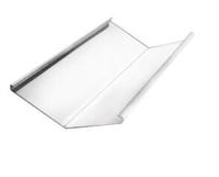 LIMA EVACUACIÓN PLUVIALES METÁLICO 130º TEJA CURVA ACERO PRECALADO BLANCO 3M - 1