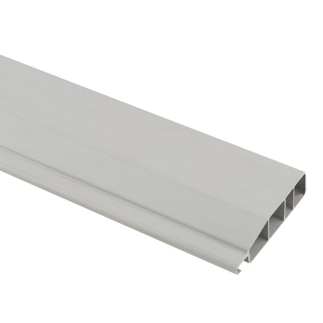 LAMA FINAL PARA PERSIANA PVC GRIS . 2 M