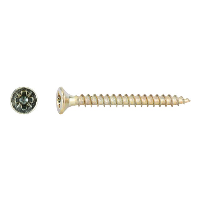 TORNILLOS TIRAFONDO PARA MADERA BICROMATADOS 3,5X35MM. 500UDS