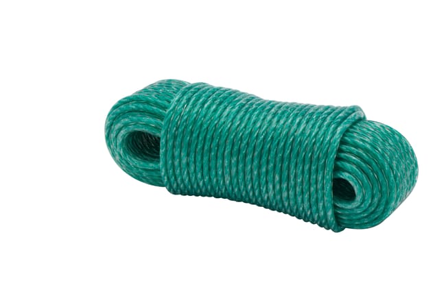 CUERDA CABLEADA POLIETILENO 5  MM. 20 M VERDE ROMBULL - 1