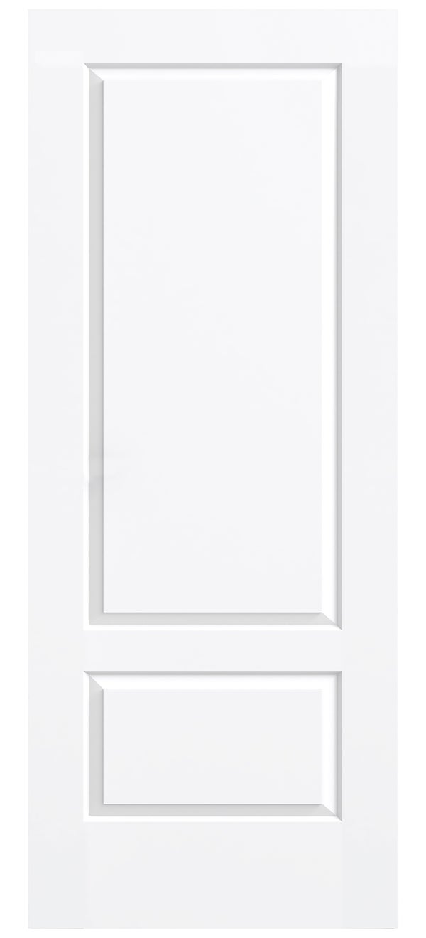 PANEL PUERTA ACORAZADA CARA INTERIOR LACADA BLANCO 2 CUADROS