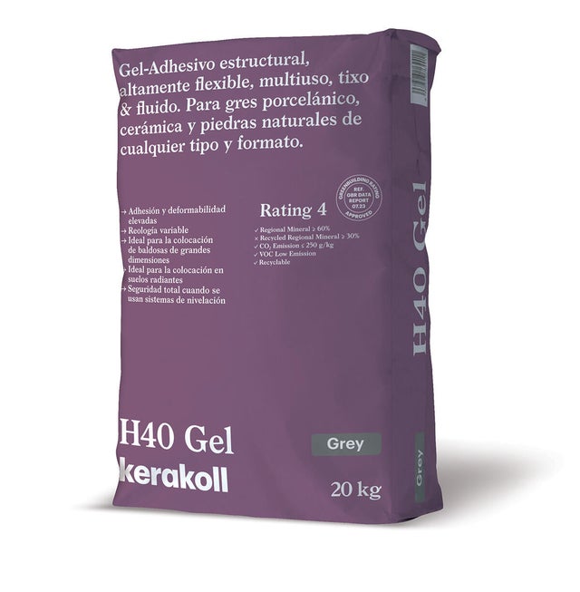 CEMENTO COLA H40 GEL 20KG GRIS