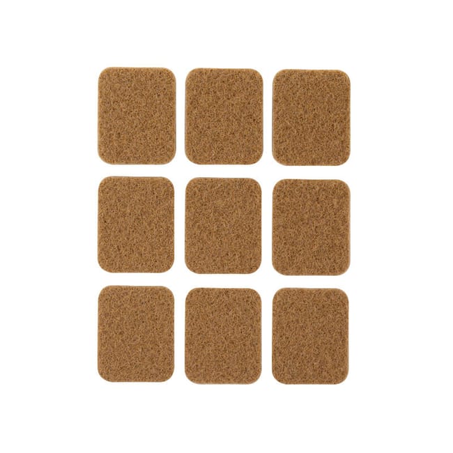 FIELTRO ADHESIVO 85X100MM MARRÓN. 4UDS - 1