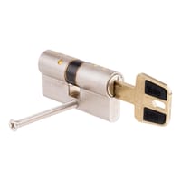 CILINDRO ALTA SEGURIDAD ANTIBUMPING 30 X 30  MM. PUNTOS LEVA 15  MM. NIQUEL HSK YALE - 1