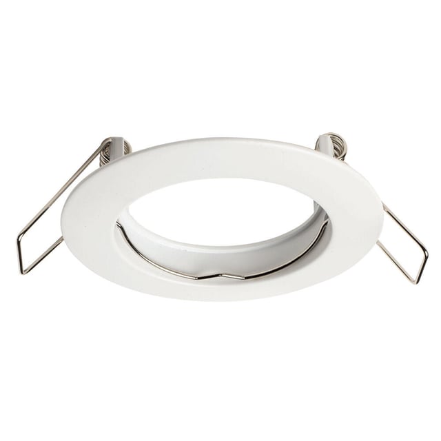 ARO DE EMPOTRAR CIRCULAR FIJO GU10 BLANCO