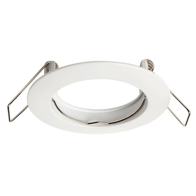 ARO DE EMPOTRAR CIRCULAR FIJO GU10 BLANCO - 1