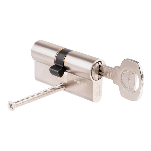 CILINDRO SEGURIDAD ANTIBUMPING 30X30MM. PUNTOS LEVA 15MM NIQUEL YL6 YALE
