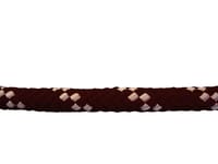 CUERDA POLIESTER TRENZADA CON ALMA 8MM. 1M NEGRO CON PINTAS BLANCAS ROMBULL - 1