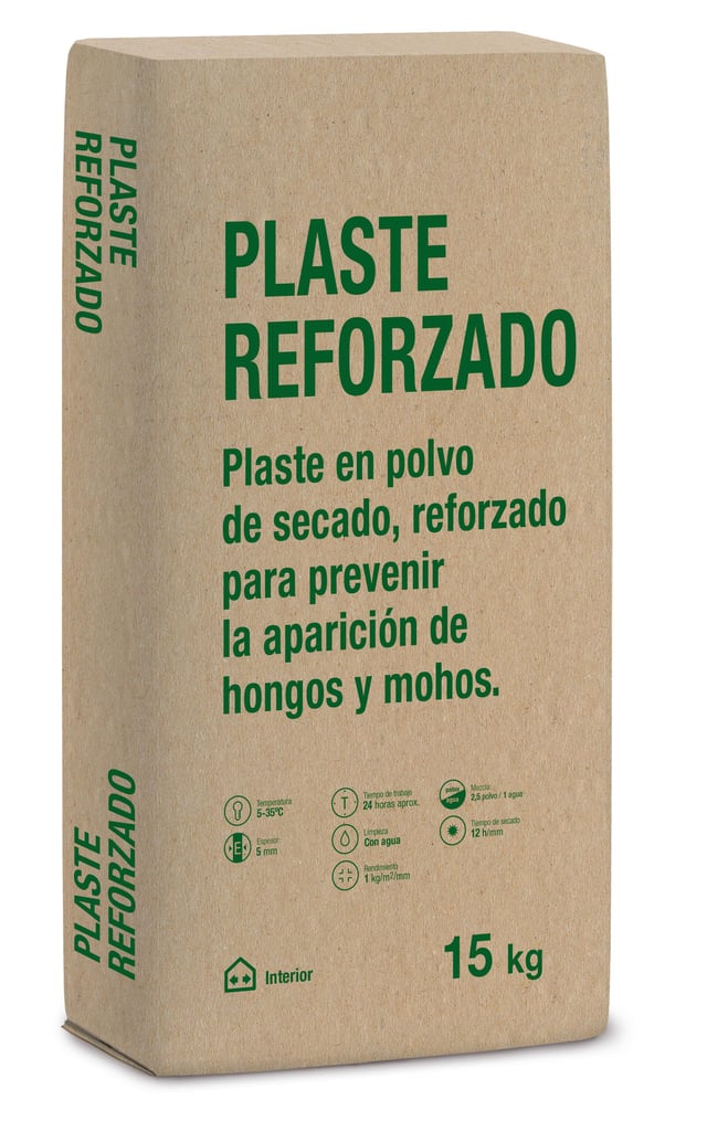 PLASTE CAPA GRUESA REFORZADO 15KG