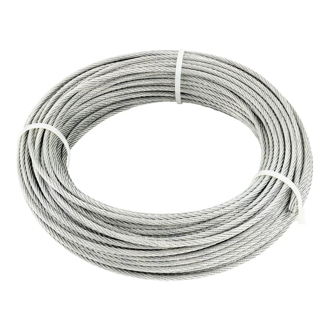 CABLE ACERO GALVANIZADO 6 X 7 + 1  4 MM CABLES Y ESLINGAS. 50 M - 1