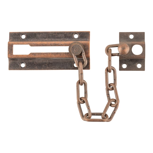PESTILLO CADENA DE SEGURIDAD PARA PUERTA. BRONCEADO - 1