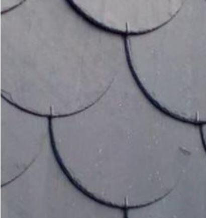 TEJA PIZARRA REDONDA 40X25CM - 1