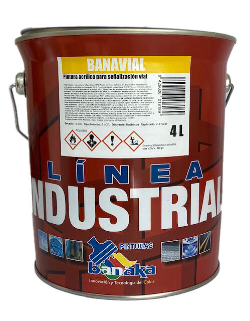PINTURA SEÑALIZACIÓN Y PARKING 4L AMARILLO REAL