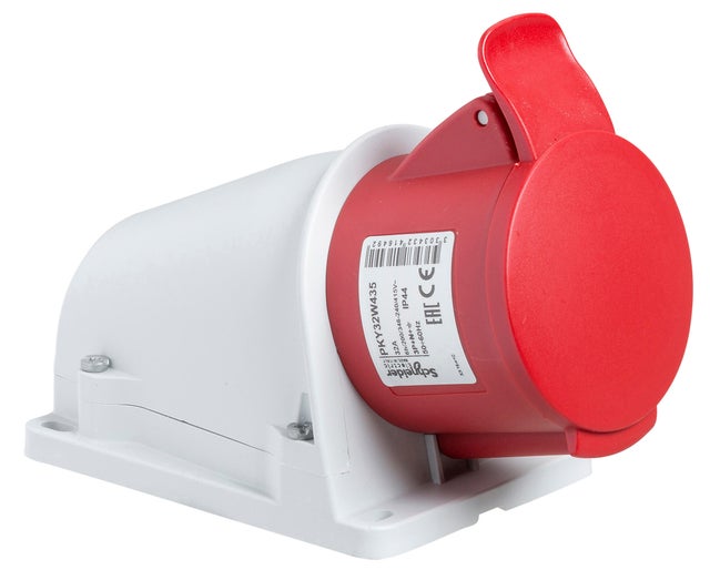 BASE MURAL DE CONEXIÓN RAPIDA 3P+N+T 16A IP44