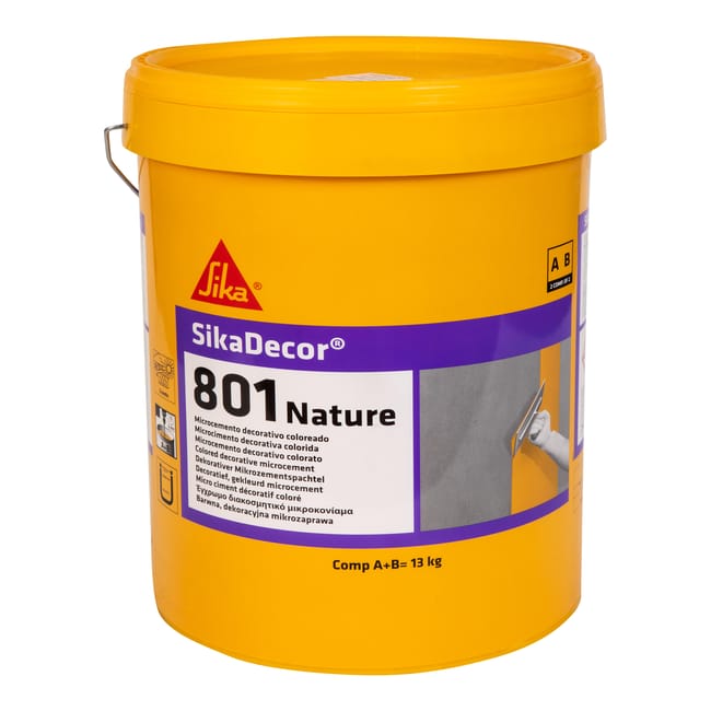 MICROCEMENTO DECORATIVO SIKADECOR-801 NATURE 13 KG. - 1