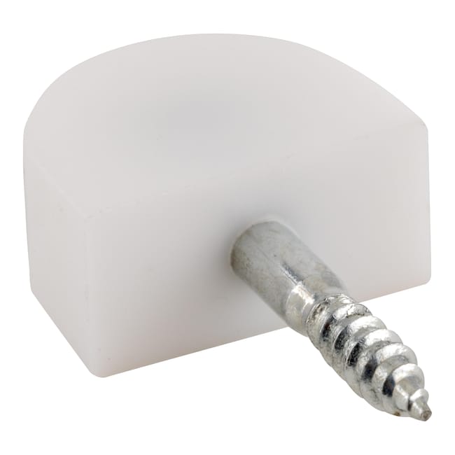 PORTAESTANTE SEMICIRCULAR DE ATORNILLAR 13 MM BLANCO. 100 UDS - 1