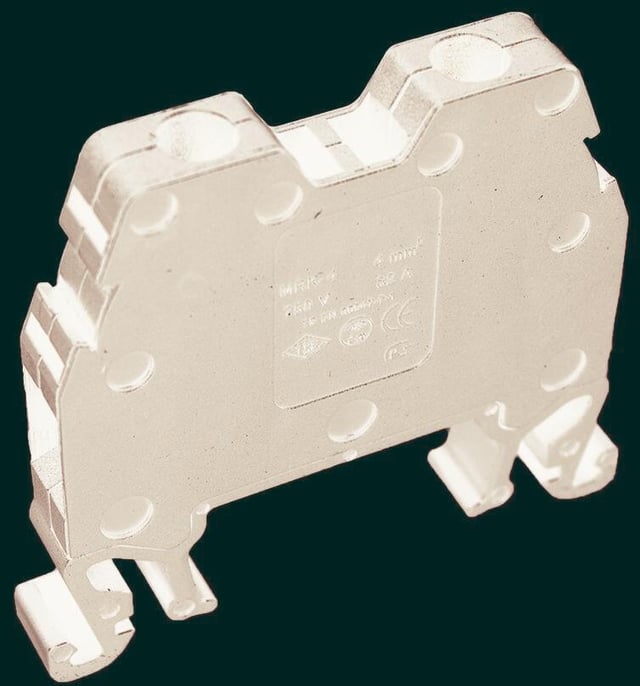 BORNA CARRIL DIN NEGRO 2.5 MM2