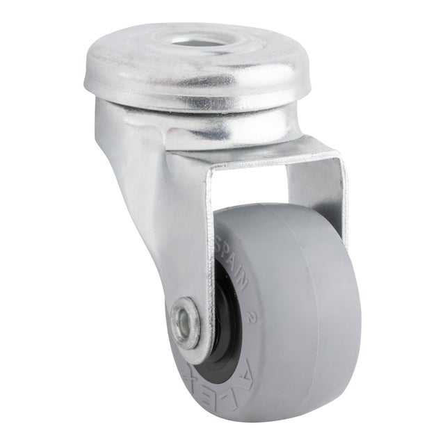 RUEDA EJE PASANTE GOMA  30 MM. RUEDAS ALEX