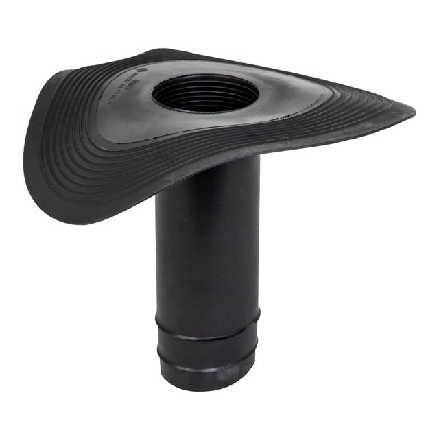 CAZOLETA EPDM SALIDA VERTICAL 90 MM