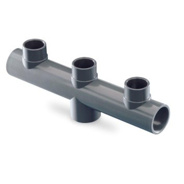 COLETOR DISTRIBUIDOR 50MM PVC PRESIÓN