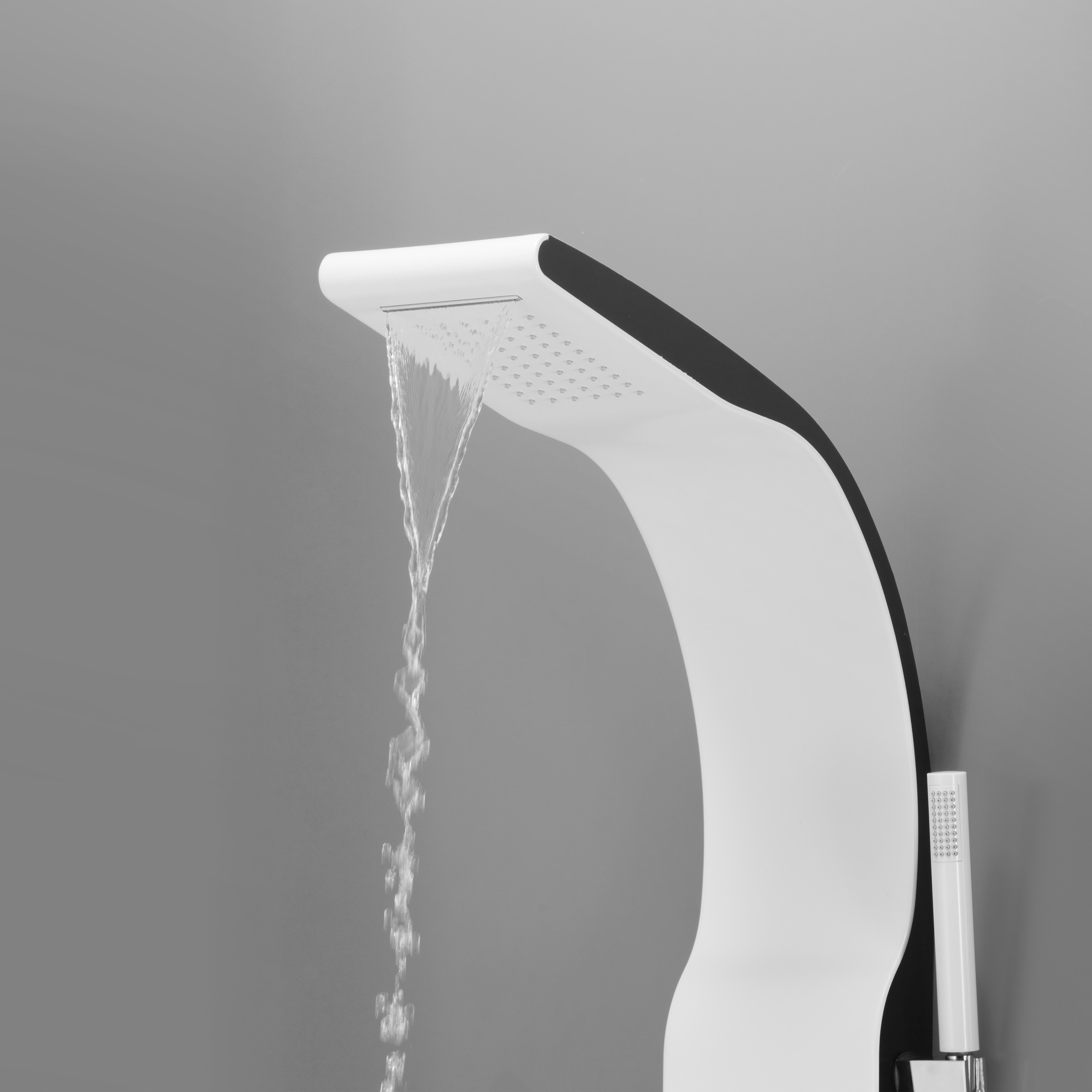 Colonne de douche hydromassante mécanique, blanc, Evodi, SENSEA - 3