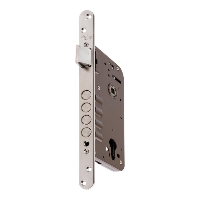 CERRADURA SEGURIDAD EMBUTIR PUERTA DE MADERA 50 MM NIQUELADA 8912 YALE