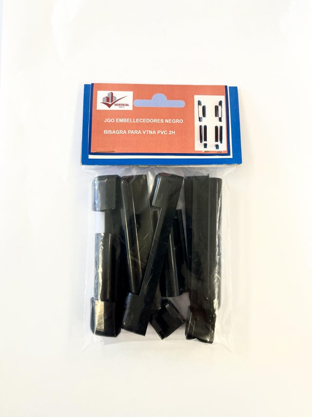 EMBELLECEDOR BISAGRA VENTANA VTNA PVC NEGRO