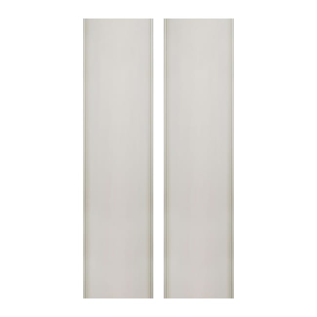 KIT PUERTAS DE ARMARIO CORREDERAS 235 X 60 CM 2 UNIDADES + GUIAS - 1