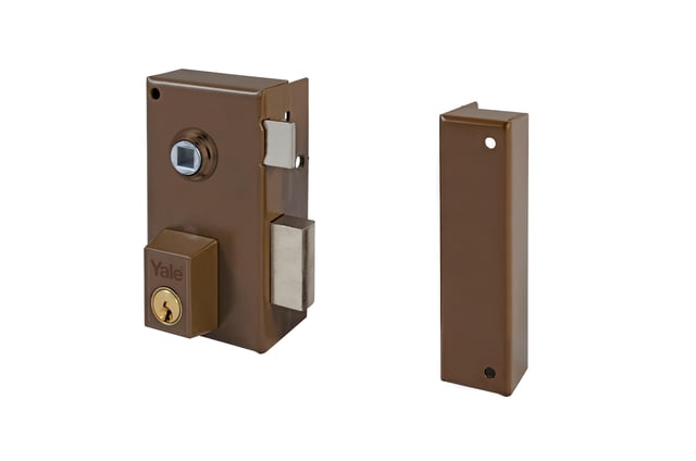 CERRADURA SOBREPONER 70  MM. 56 B LATON IZQUIERDA YALE