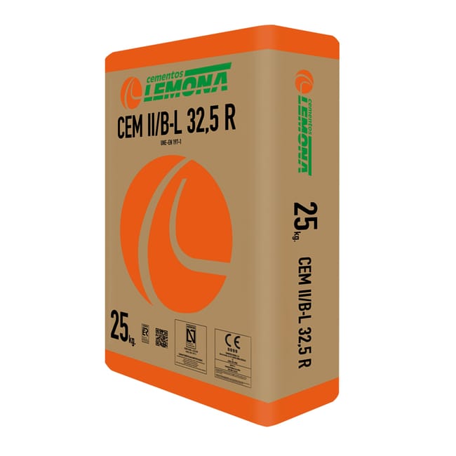 CEMENTO GRIS LEMONA 32,5R 25 KG - 1