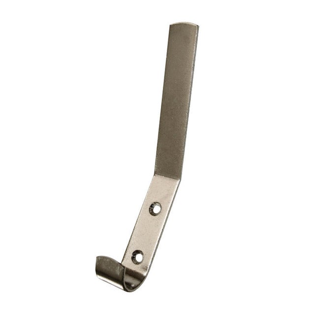 PERCHA COLGADOR METAL 165 MM NIQUELADO. 2 UDS