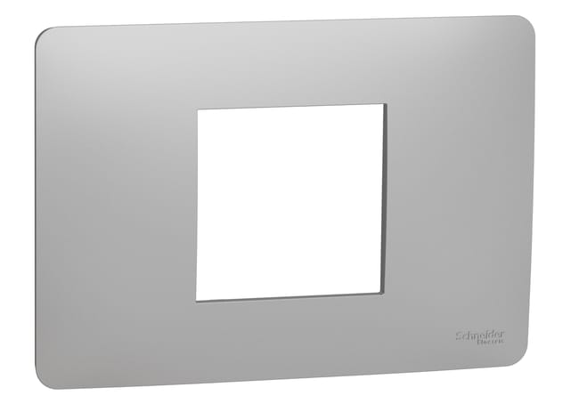 MARCO 2 MODULO CAJA RECTANGULAR SERIE NEW UNICA ALUMINIO - 1