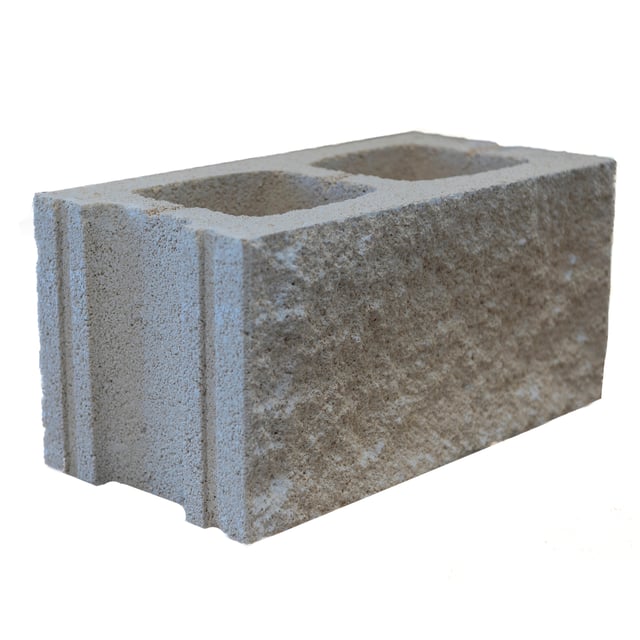 BLOQUE DE HORMIGÓN SPLIT CREMA 39X19X19 CM