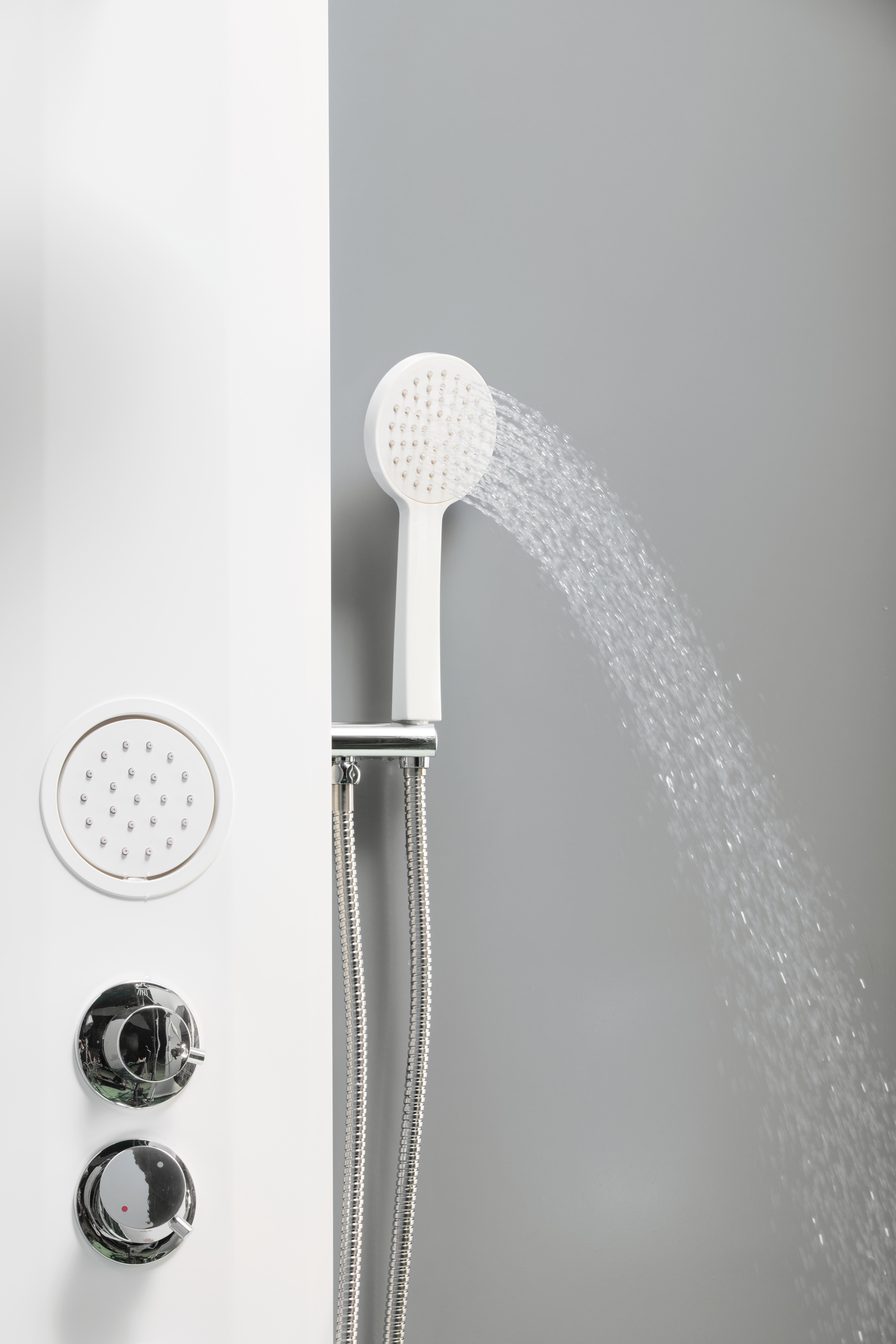 Columna de ducha hidromasaje monomando SENSEA Moa 3 blanco - 3