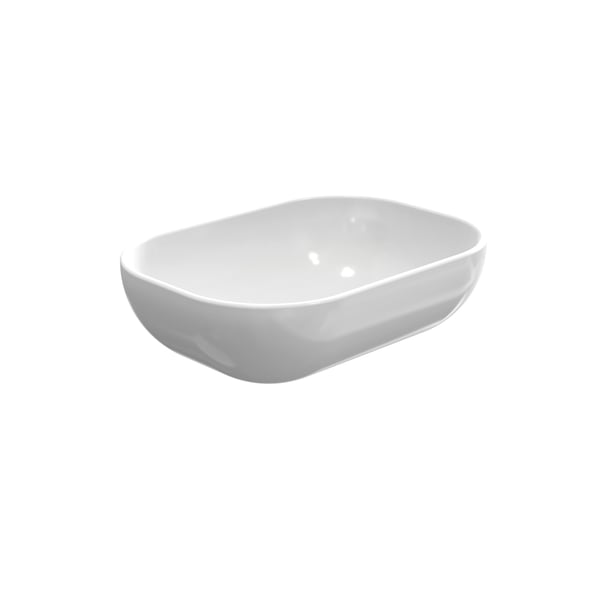 LAVABO SOBREPONER OVALADO BLANCO BRILLO