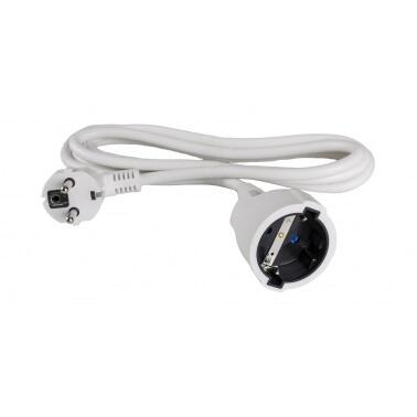 PROLONGADOR CABLE 3X1.5MM2 3 METROS BLANCO
