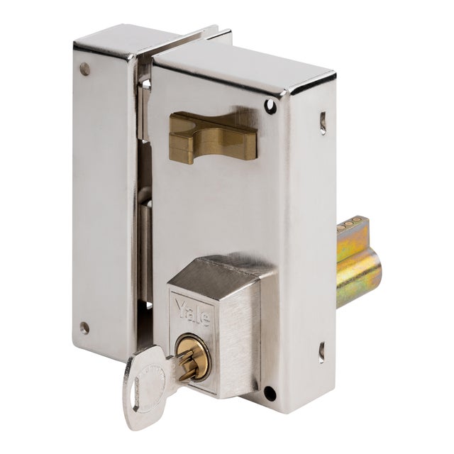 CERRADURA SOBREPONER 60  MM. NIQUELADA 56 A IZQUIERDA YALE