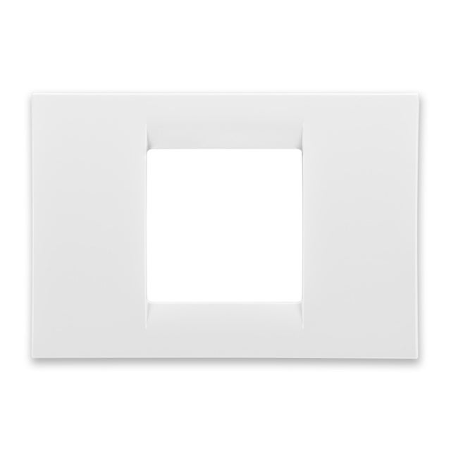 MARCO 2 MODULOS CAJA RECTANGULAR SERIE SYSTEM BLANCO