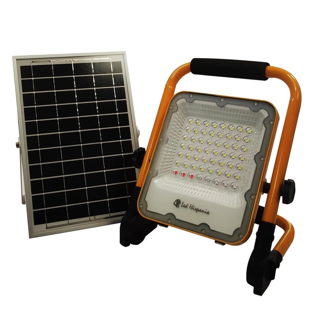 PROYECTOR LED PORTATIL RECARGABLE 30W CON PANEL SOLAR