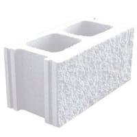 BLOQUE DE HORMIGÓN SPLIT BLANCO 39X19X19 CM - 1