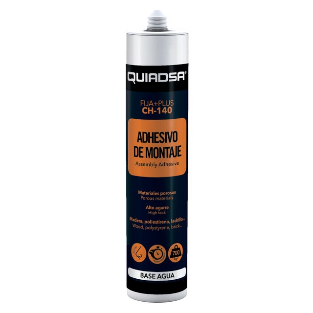 ADHESIVO DE MONTAJE EN BASE AGUA 300ML BLANCO