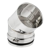 CODO 45º INOXIDABLE PARED SIMPLE 150MM - 1