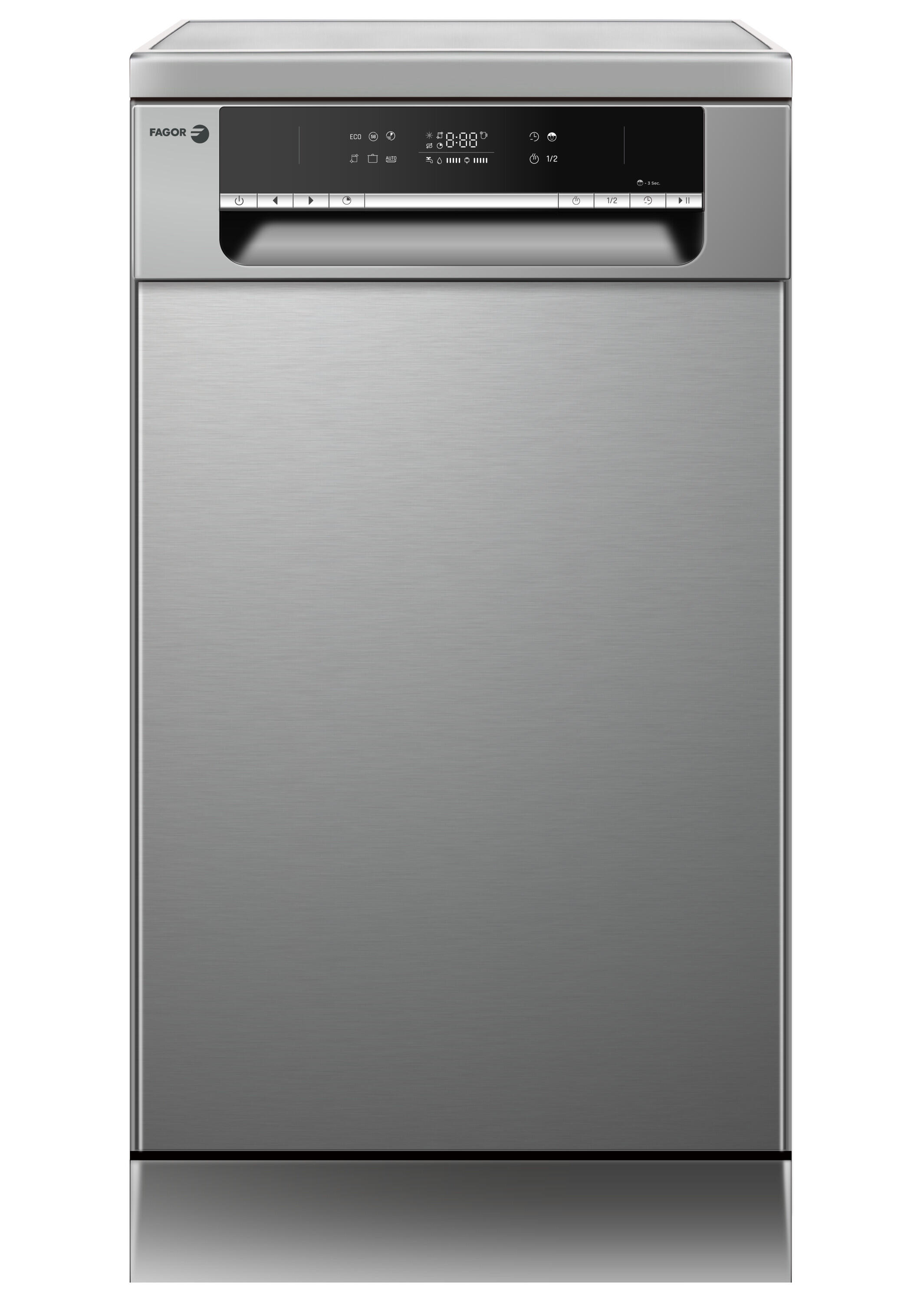 Lavavajillas fagor lav 60cm l.instalación 4lvf623x fagor x 9 cubiertos 6 programas con inicio diferido inox 60cm clase e