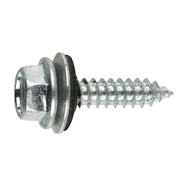 TORNILLO ROSCA CHAPA CABEZA HEXAGONAL 6.3 X 25 MM Y ARANDELA VULCANIZADA P16 500 UDS INDEX