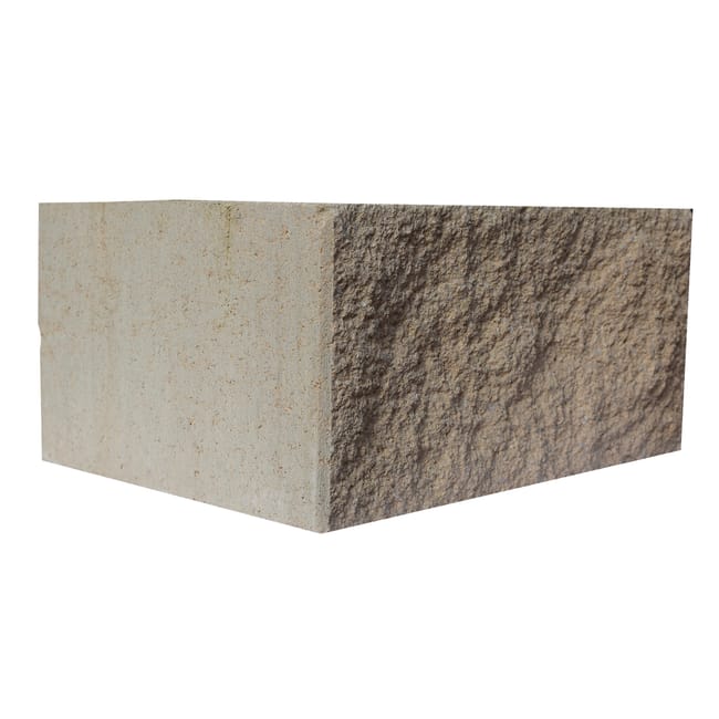 BLOQUE DE HORMIGÓN SPLIT MEDIO 1 CARA BLANCO 191X19X14 CM - 1